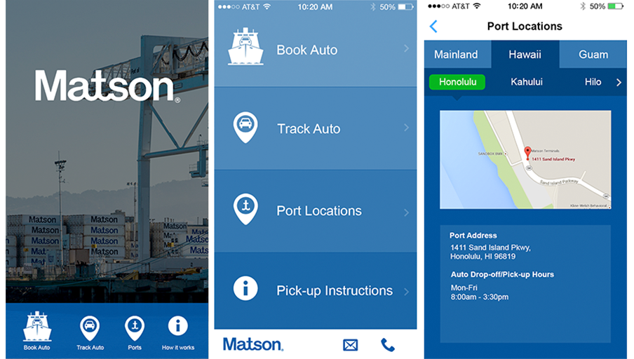 Portfolio - Matson Mobile App
